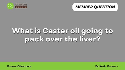 What is Caster oil going to pack over the liver?