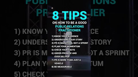 Become a Better PR Practitioner With These Tips