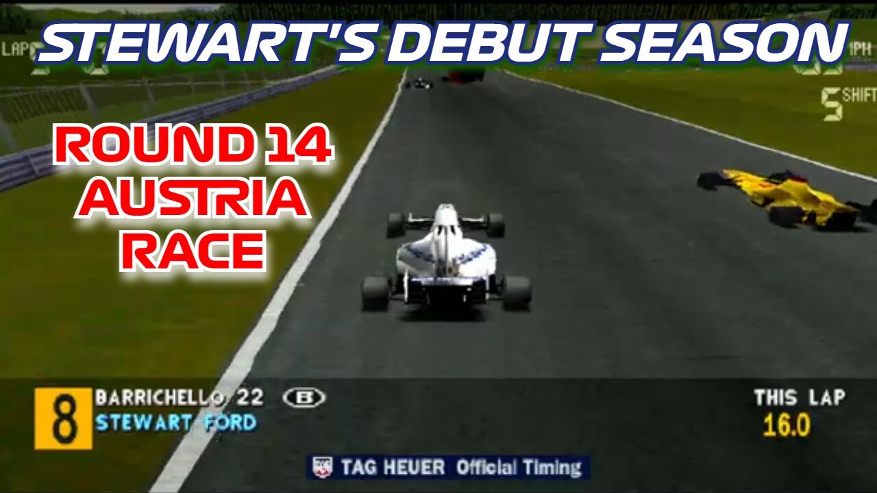 Stewart's Debut Season | Round 14: Austrian Grand Prix Race | Formula 1 '97 (PS1)