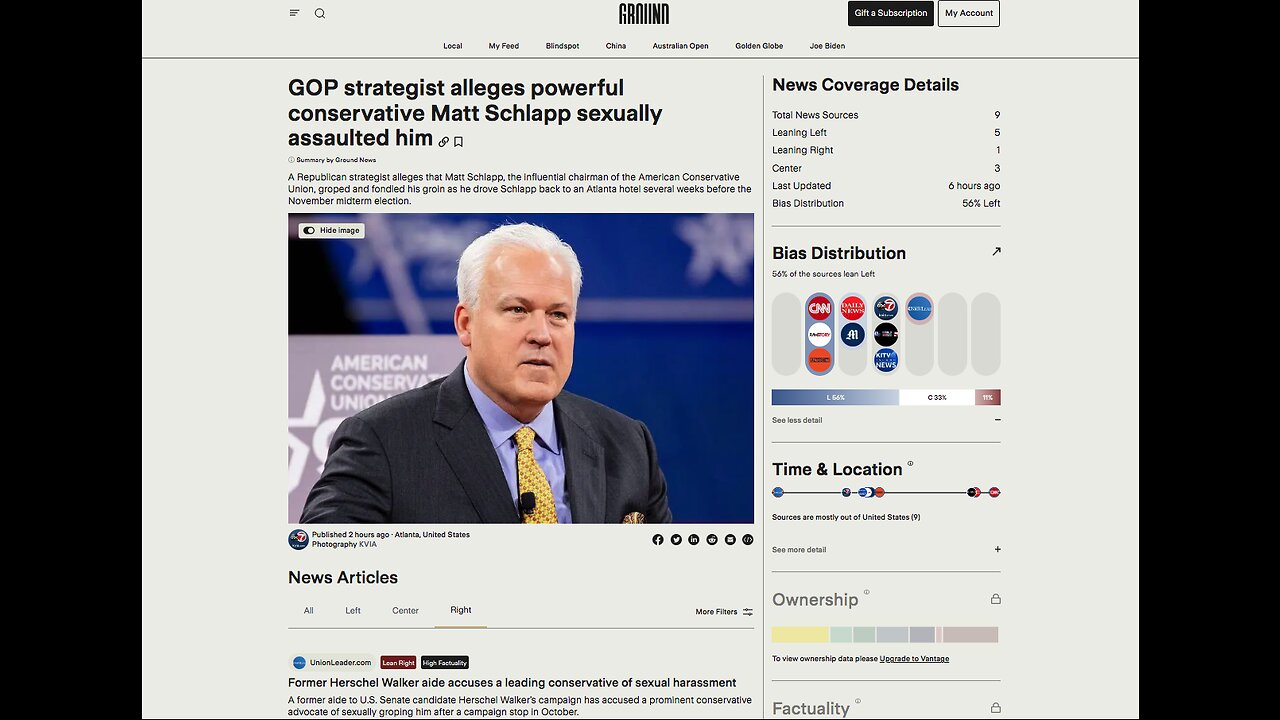 "LGBT Struggle" And GOP strategist alleges powerful conservative Matt Schlapp sexually assaulted him