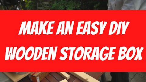 Easy Woodworking Project - Make a Simple Storage Box