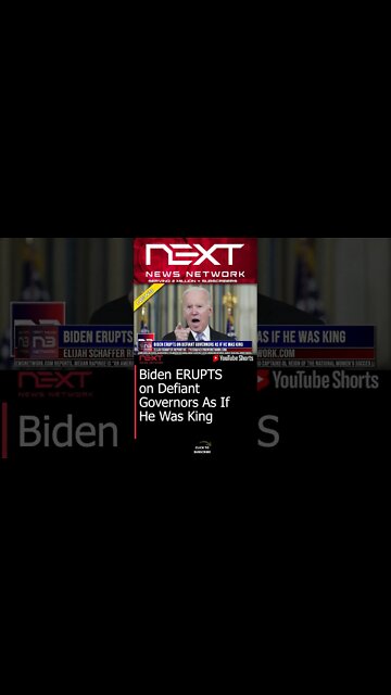 Biden ERUPTS on Defiant Governors As If He Was King #shorts