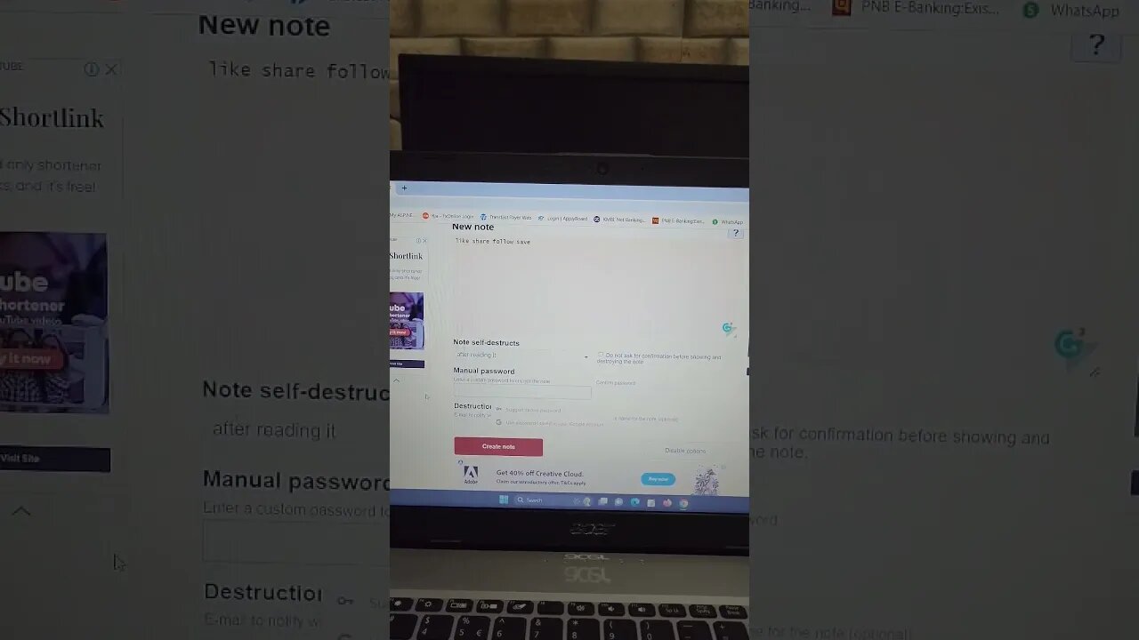 Send a note that self-destruct after its read #shorts #youtubeshorts #viral