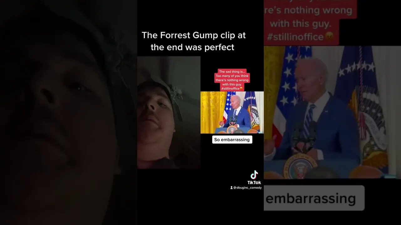 I’m not a smart man #comedy #funny #reaction #joebiden #fyp #forrestgump #shorts
