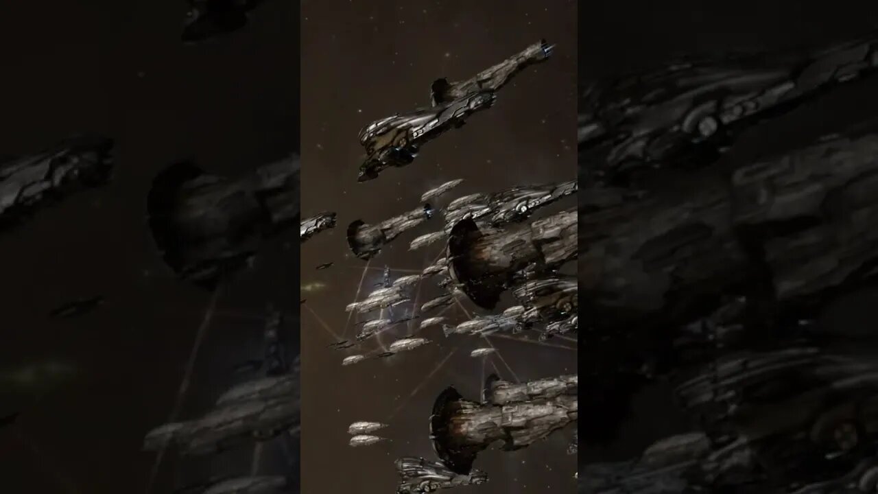 EVE Online Large Super Capital Fleet on the move...