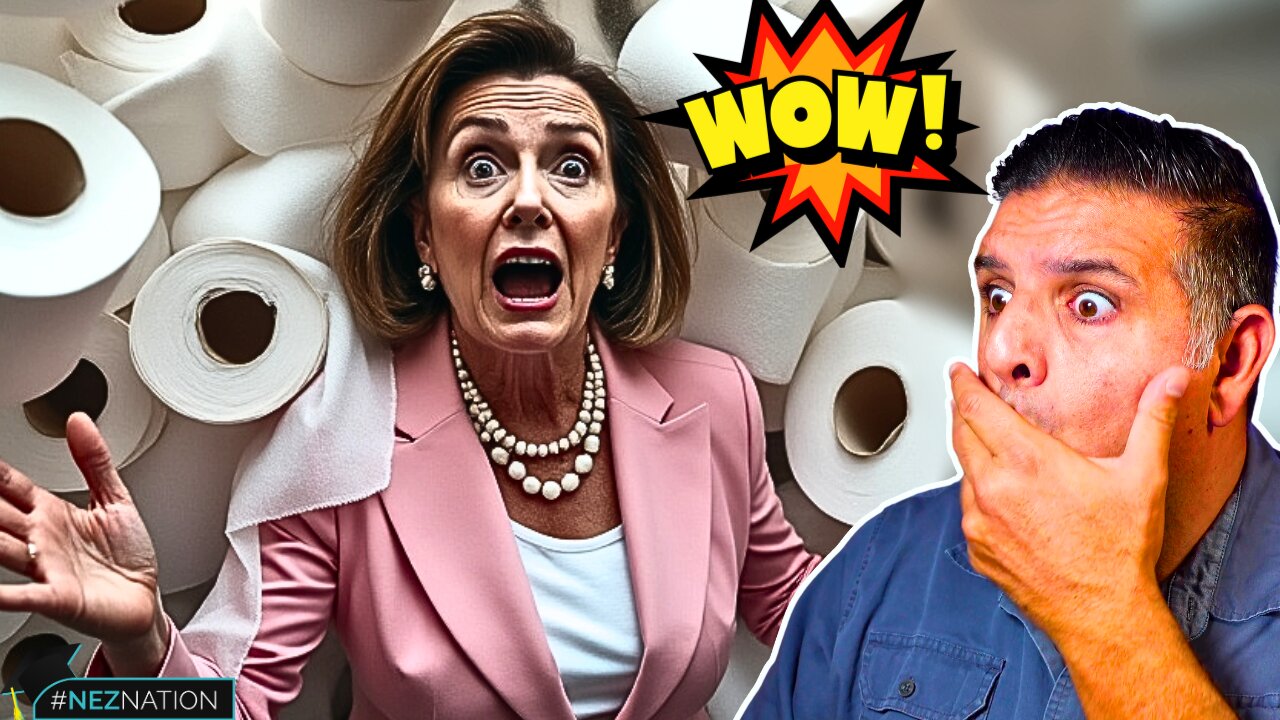 🚨MUST SEE: Toilet Paper FALLS OUT of Nancy Pelosi's Pants During Speech! (DNC Day 3)