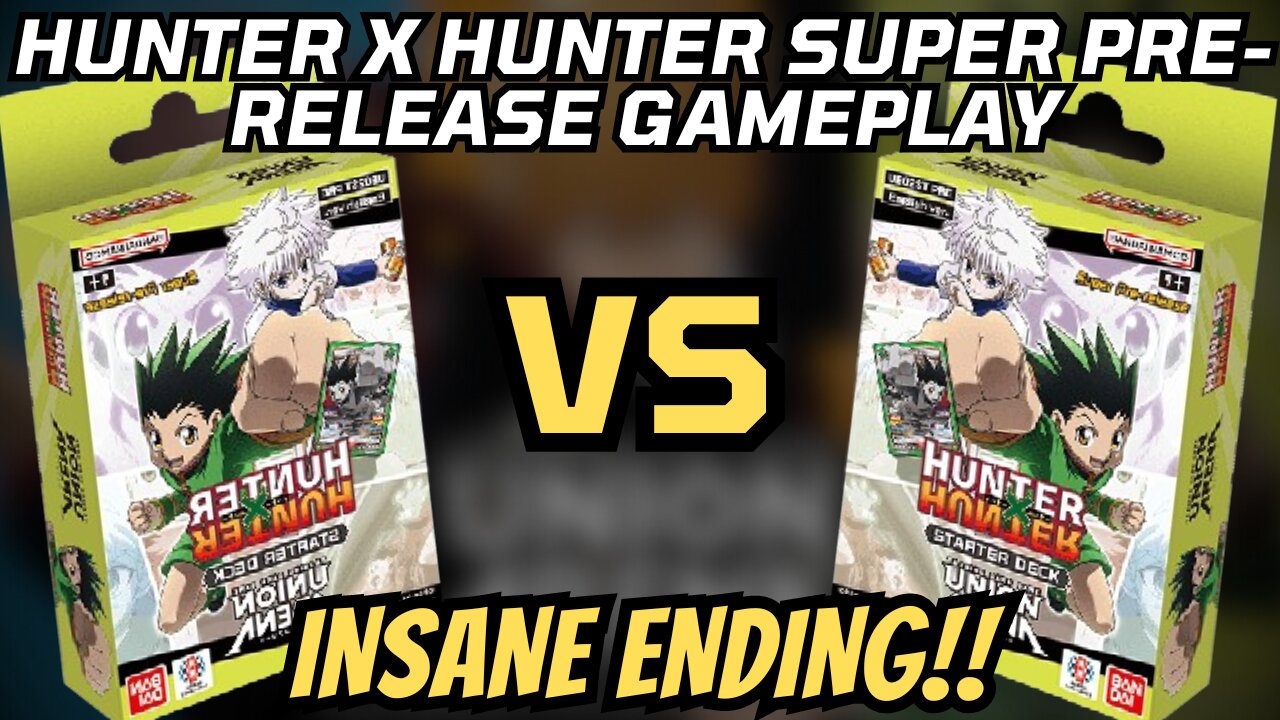 Union Arena Card Game Super Pre-Release Hunter X Hunter Mirror Match Gameplay - DOUBLE HEAL ENDING!!