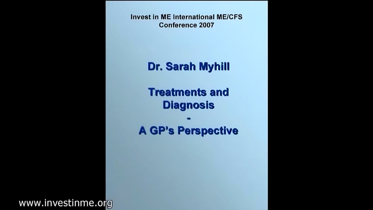 Treatments & Diagnosis : A GP's Perspective - Dr. Sarah Myhill (GP) at IIMEC2