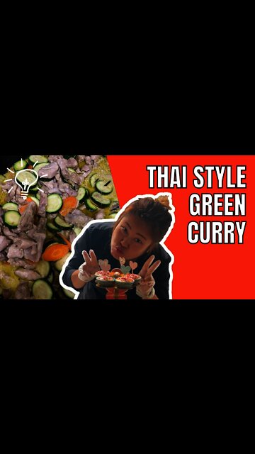 Cooking Thai Style Green Curry. Cooking Ideas & Inspiration. Dysha Kitchen. #shorts