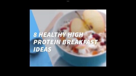 8 HEALTHY HIGH PROTEIN💪BREAKFAST SNACKS (ALIVE)