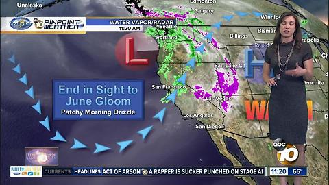 10News Pinpoint Weather with Meteorologist Megan Parry