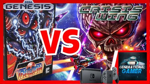 Crisis Wing By eastasiasoft VS Toaplin Truxton (Nintendo Switch VS Sega Genesis)