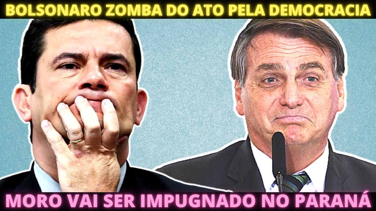 PT pede impugnação de Moro no Paraná - Bolsonaro ironiza ato: Importante é queda do diesel