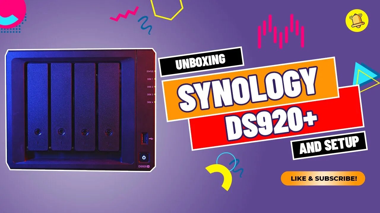 Synology DS920+ Unboxing and Setup