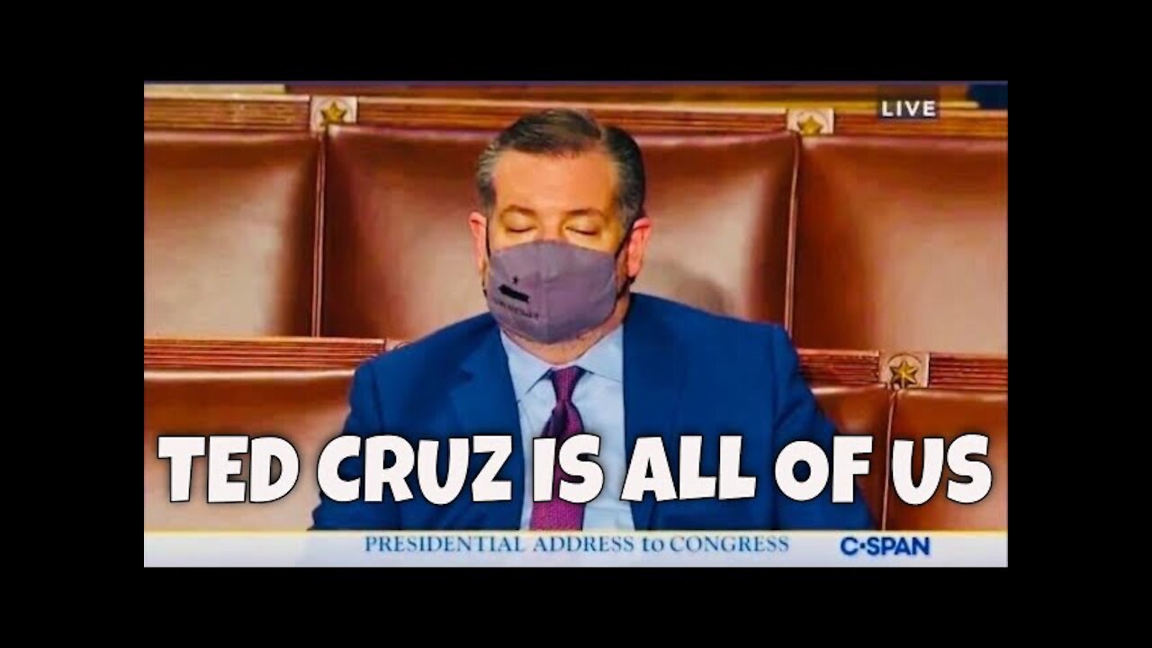 TED CRUZ FALLS ASLEEP during Biden Speech - Cruz was ALL OF US!