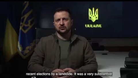 Address from Ukrainian president Volodymyr Zelenskyy