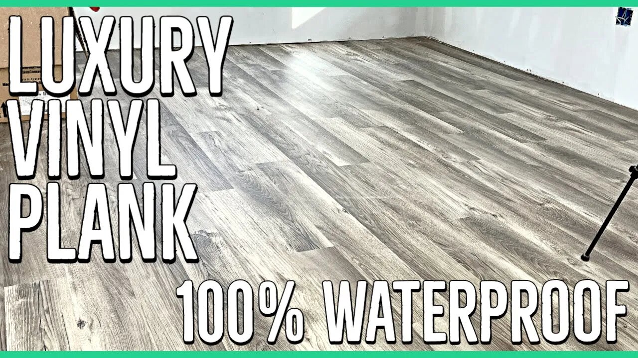 Installing Matrix Dockside Hickory Luxury Vinyl Plank Flooring ||Garage to Living Area Conversion||