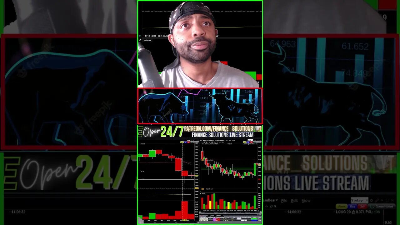 LIVE TRADING THEORY & PSYCHOLOGY FINANCE SOLUTIONS-YT #shorts #zeroday #fomc #cpi #ppi #recap