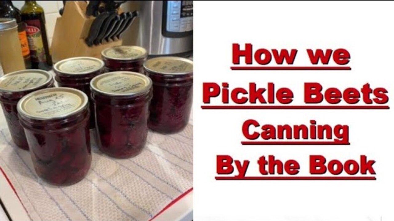 How to make SWEET PICKLED BEETS Home Canned "by the book canning" approved and SAFE METHOD.