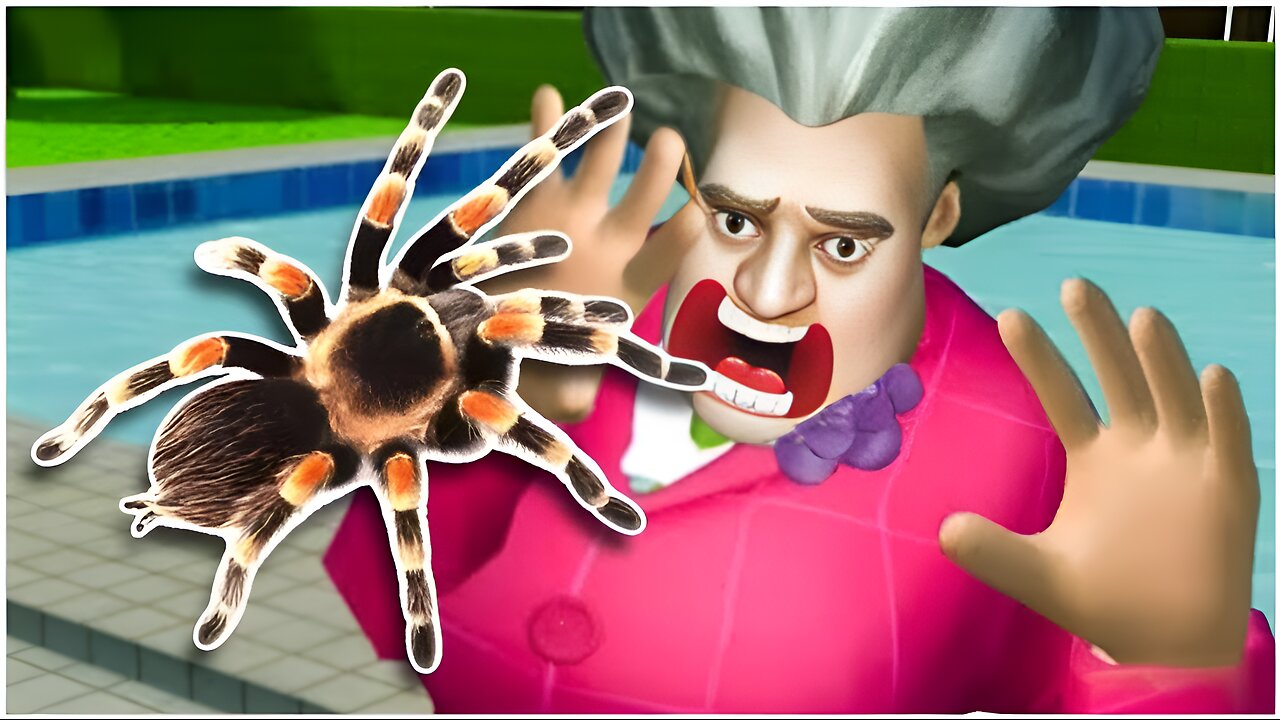 Scary Teacher 3D Spider Prank With Miss T Gameplay Walkthrough (iOS Android)