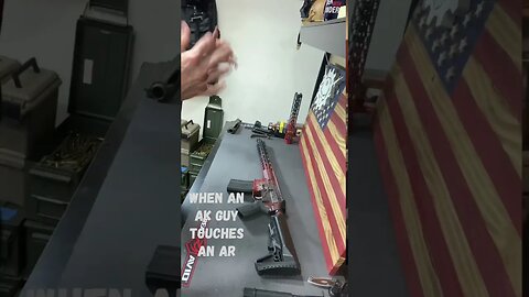 Ak guy touches an AR!!