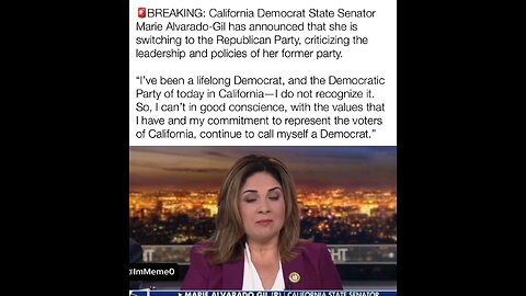 California Democrat switching to the Republican party