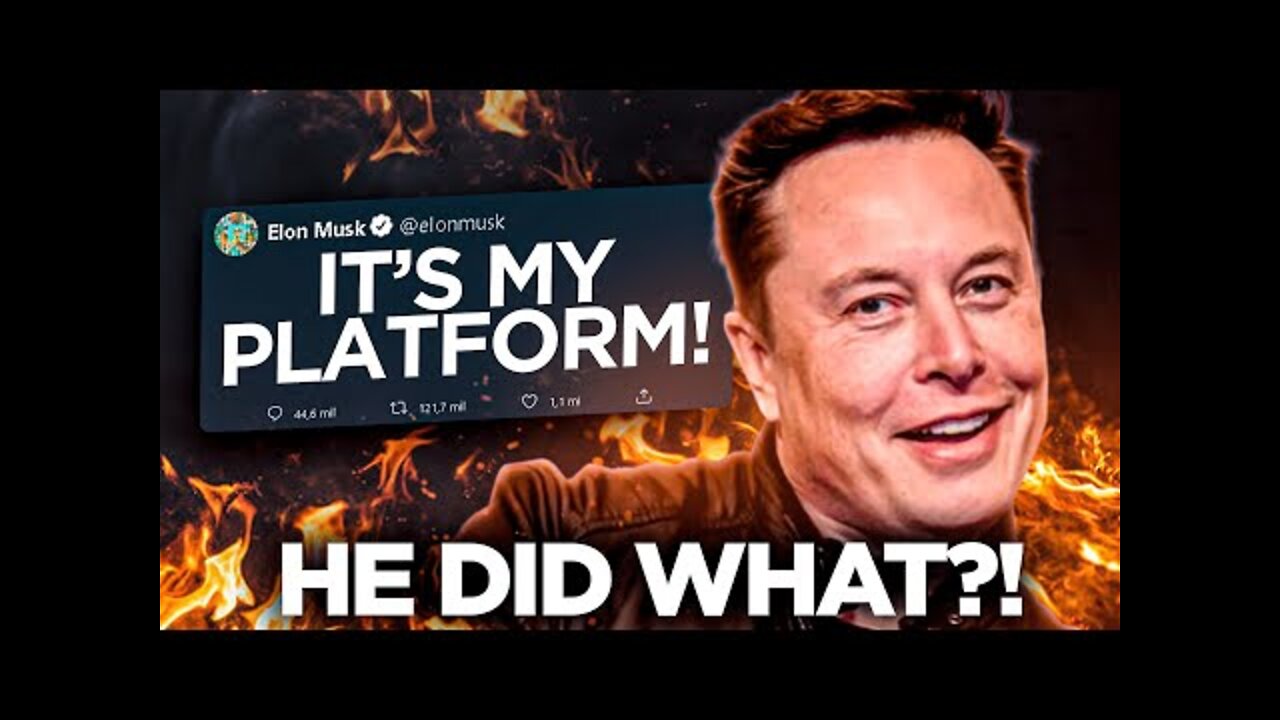 What Elon Musk JUST DID With Twitter CHANGES EVERTHING!
