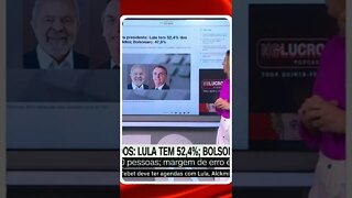 Pesquisa Atlas Lula à frente, com 52,4% segundo turno, seguido de Jair Bolsonaro, com 47,6%.