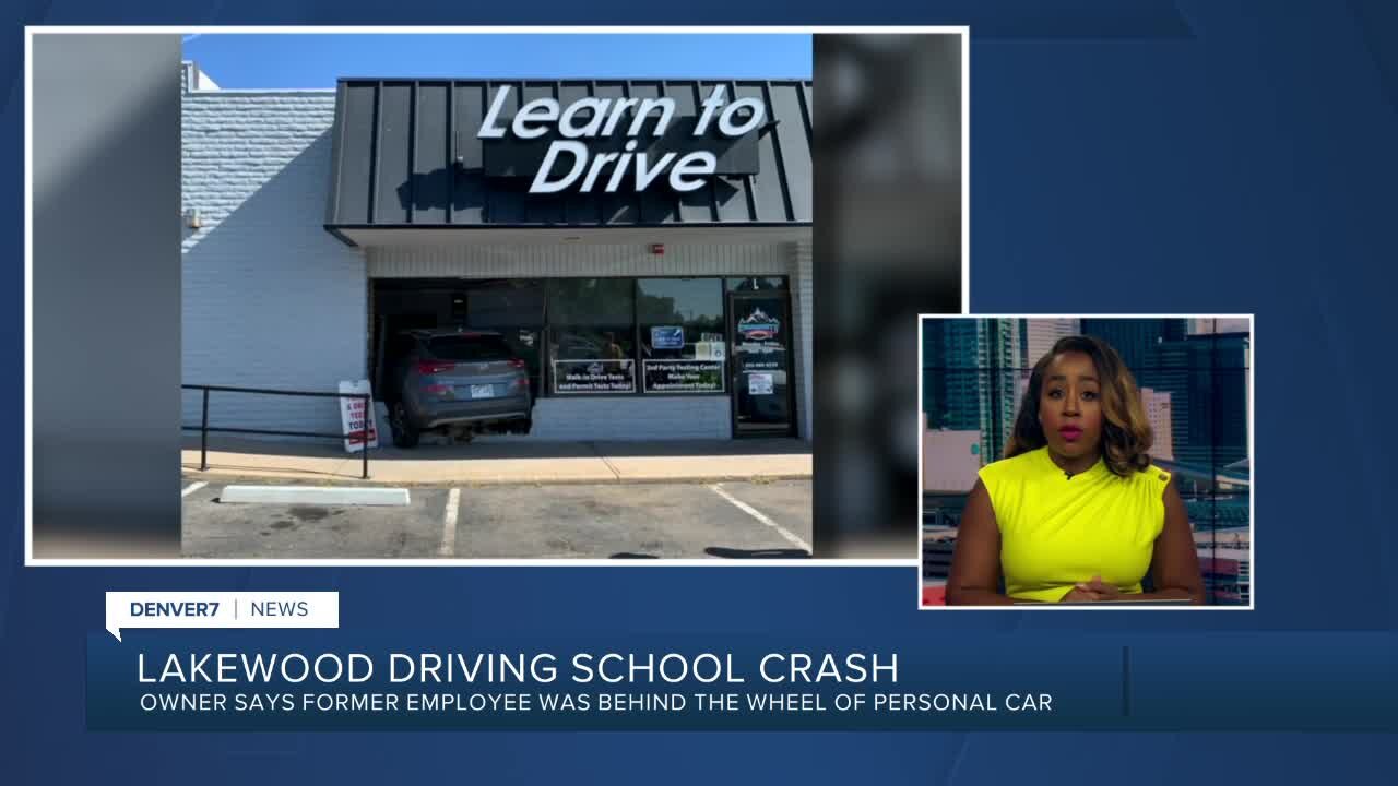 Newly hired instructor crashes car into Lakewood driving school