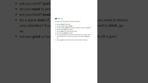 Tumblr Checkpoint