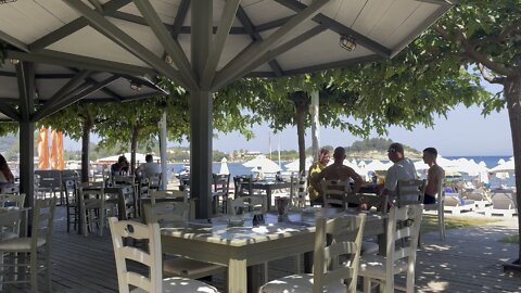 Beach bar in corfu