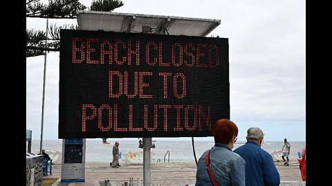 BEACHES CLOSED DUE TO UNKNOWN BLOBS - AUSSIE BLACK BLOBS, CANADIAN WHITE BLOBS