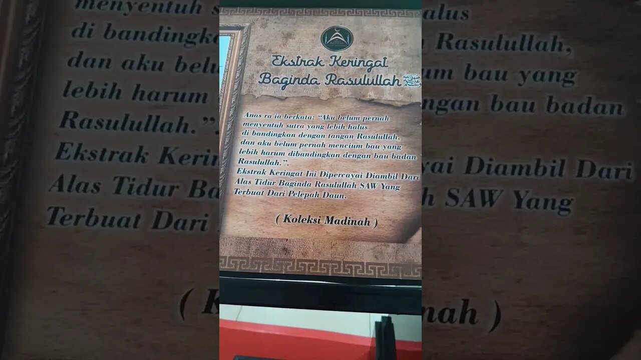 Ekstrak Keringat Nabi Muhammad SAW