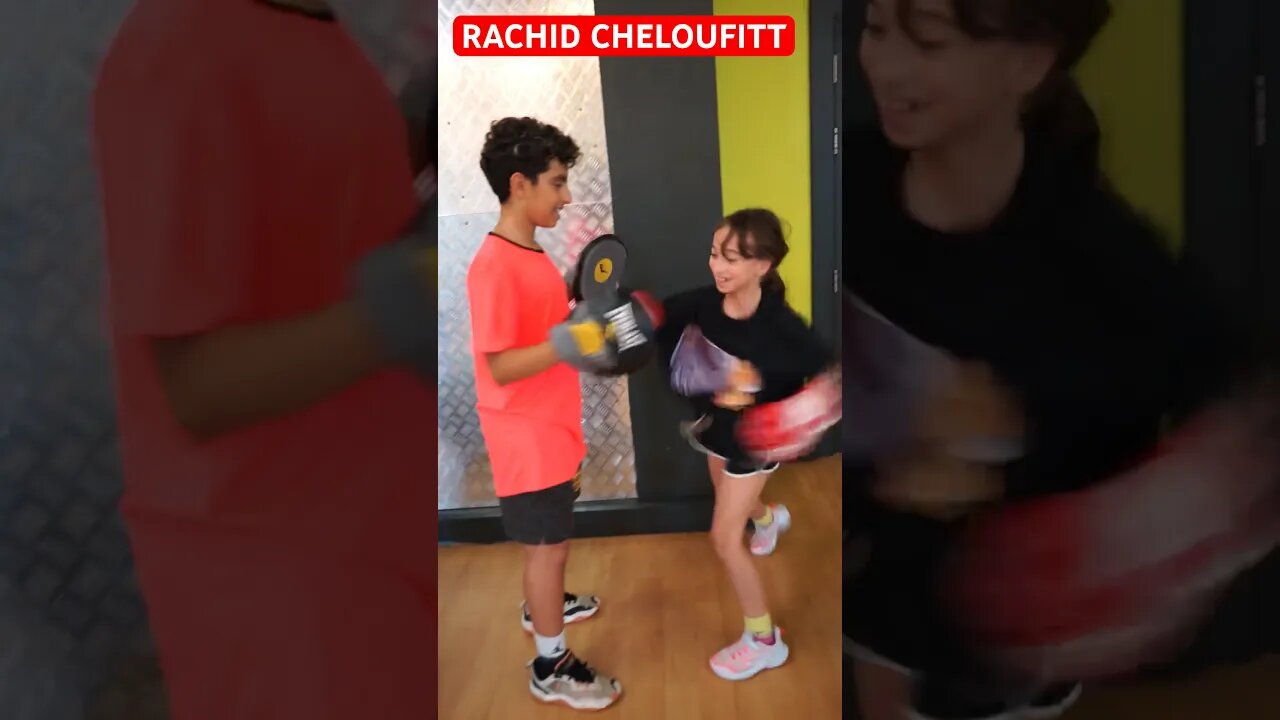 Kids boxing workout together😇😍 #short