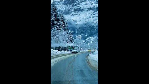 Switzerland in winter look like paradise