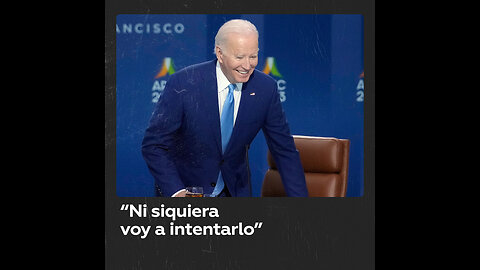 Biden no logra leer el nombre de una compañía durante un discurso en la APEC