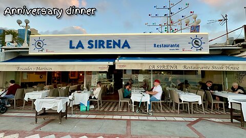 Restaurante La Sirena in Benalmadena Spain | Anniversary dinner