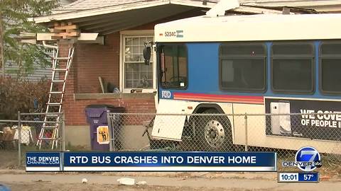 3 injured, 1 dead in separate RTD bus crashes, including one into Denver home