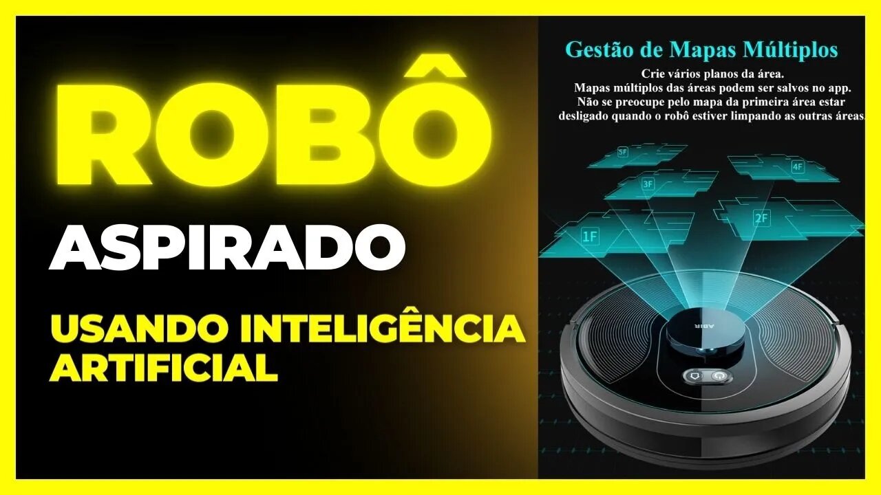 Robô aspirador de pó ABIR X8 #inteligenciaartificial