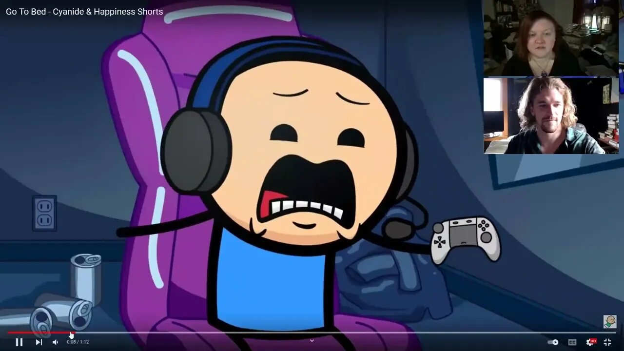 REACTION! cyanide and happiness - bed time