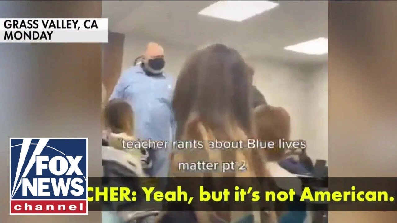 Teacher makes student remove pro-police mask