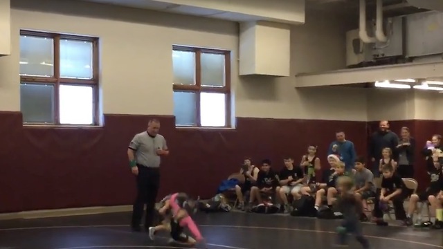 Little Brother Saw Sister Losing Wrestling Match; He Decides To Help Fix Things!