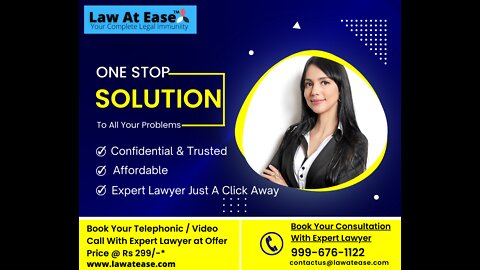 Get Legal Advice By Expert Advocate || Law At Ease