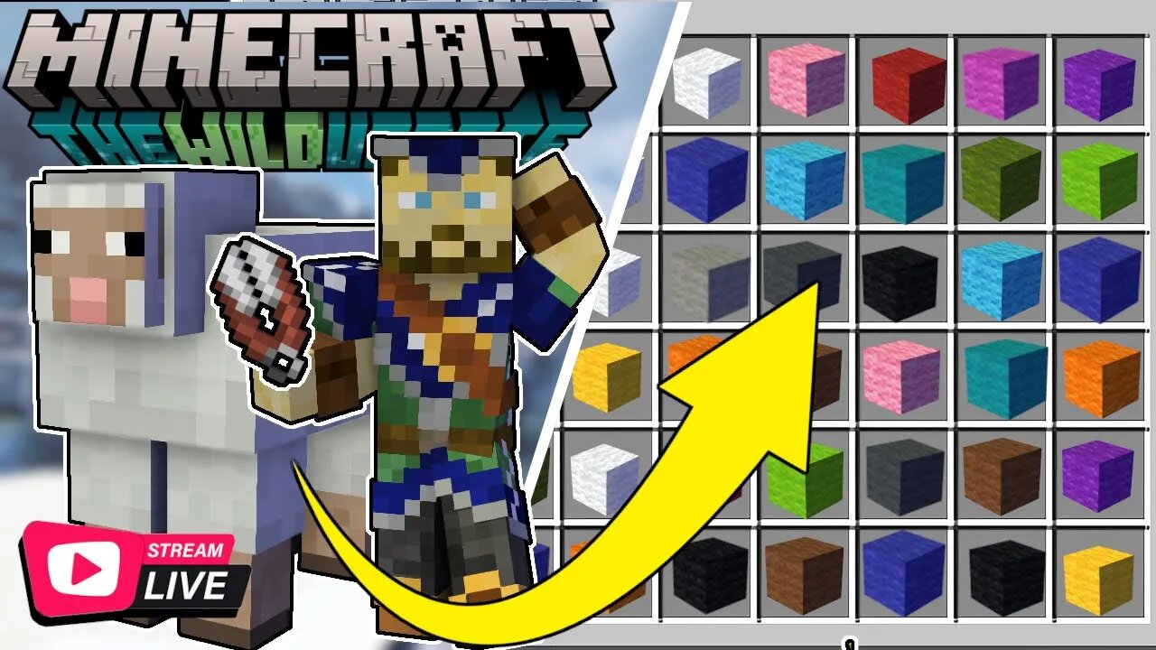 Building a Sheep Farm for ALL the Colors! Pt. 3 | Minecraft 1.19 Survival | Live Stream