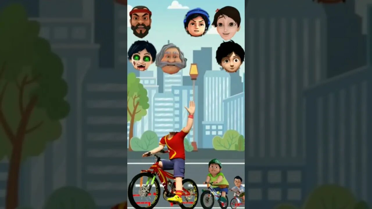 Match The Right Head | Shiva shiva shiva | Motu Patlu | Chingum | Shiva #wrongheads #Shorts
