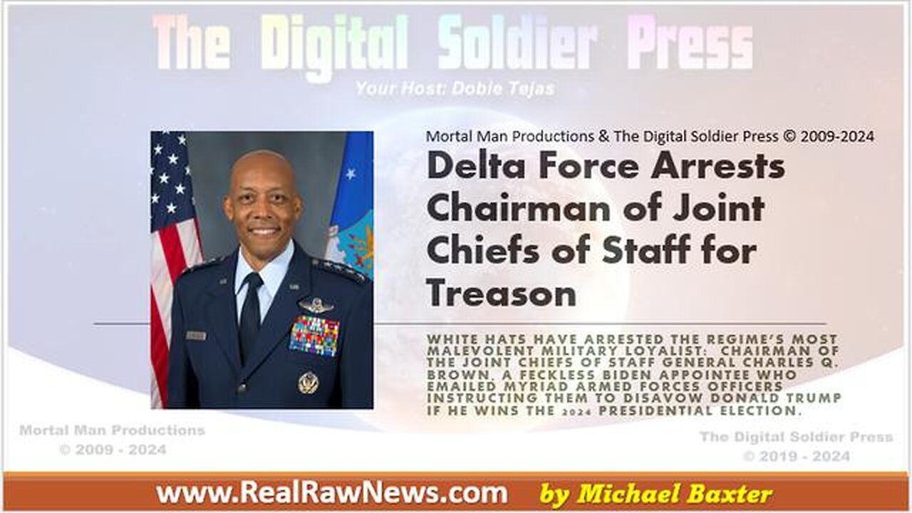 Delta Force Captures Chairman of the Joint Chiefs of Staff General Charles Brown for TREASON