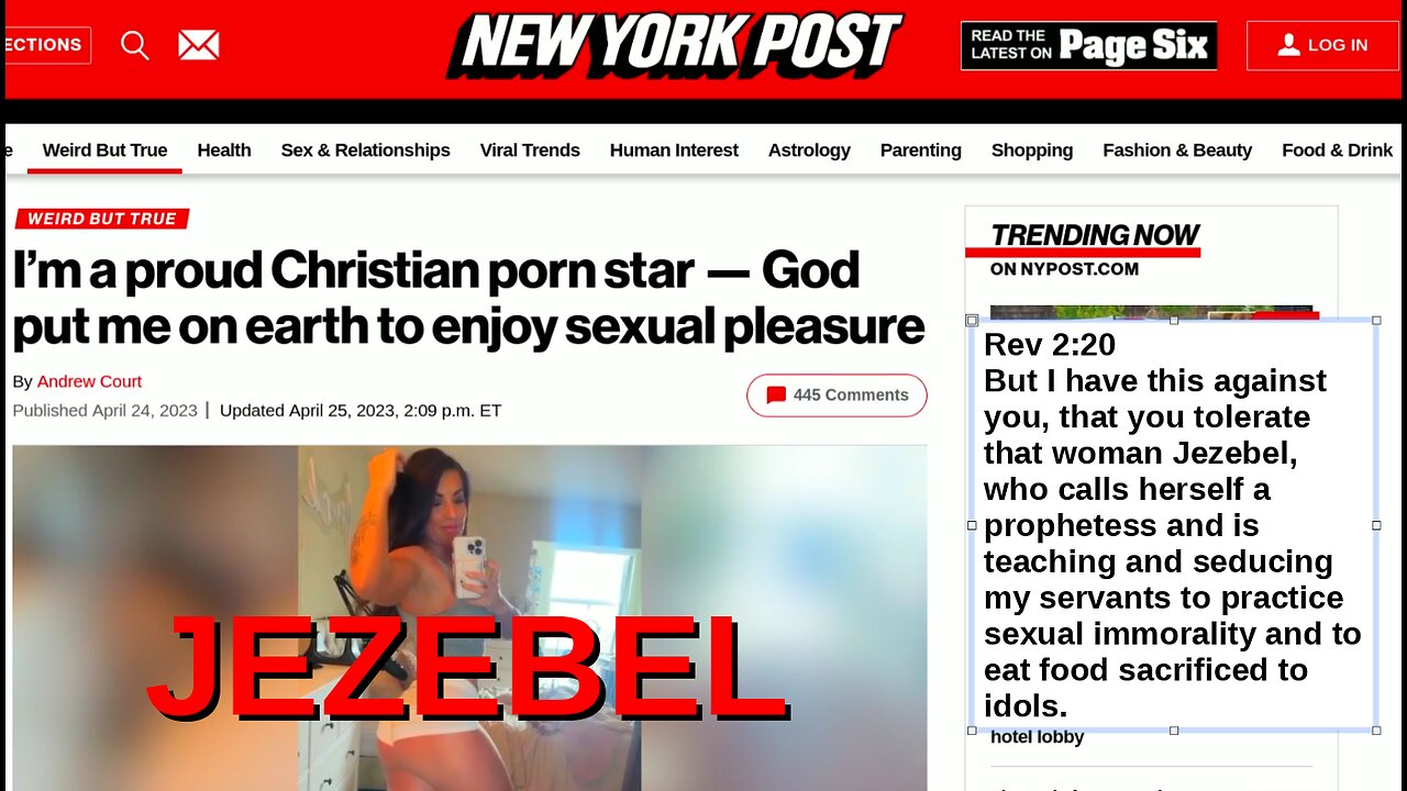 Jezebel coming to a church near u? (don't be surprised)