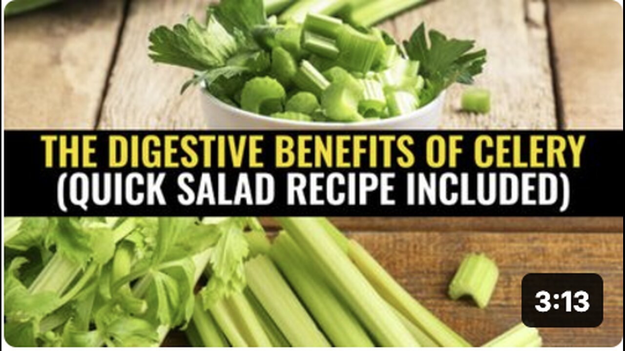 The digestive benefits of celery (quick salad recipe included)