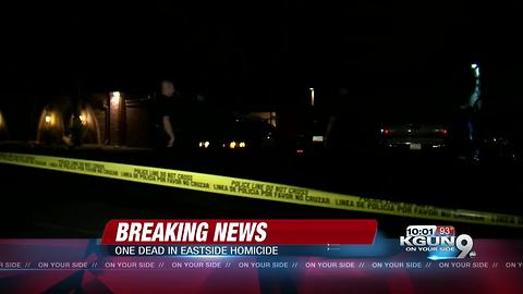 TPD investigating eastside homicide, one man dead