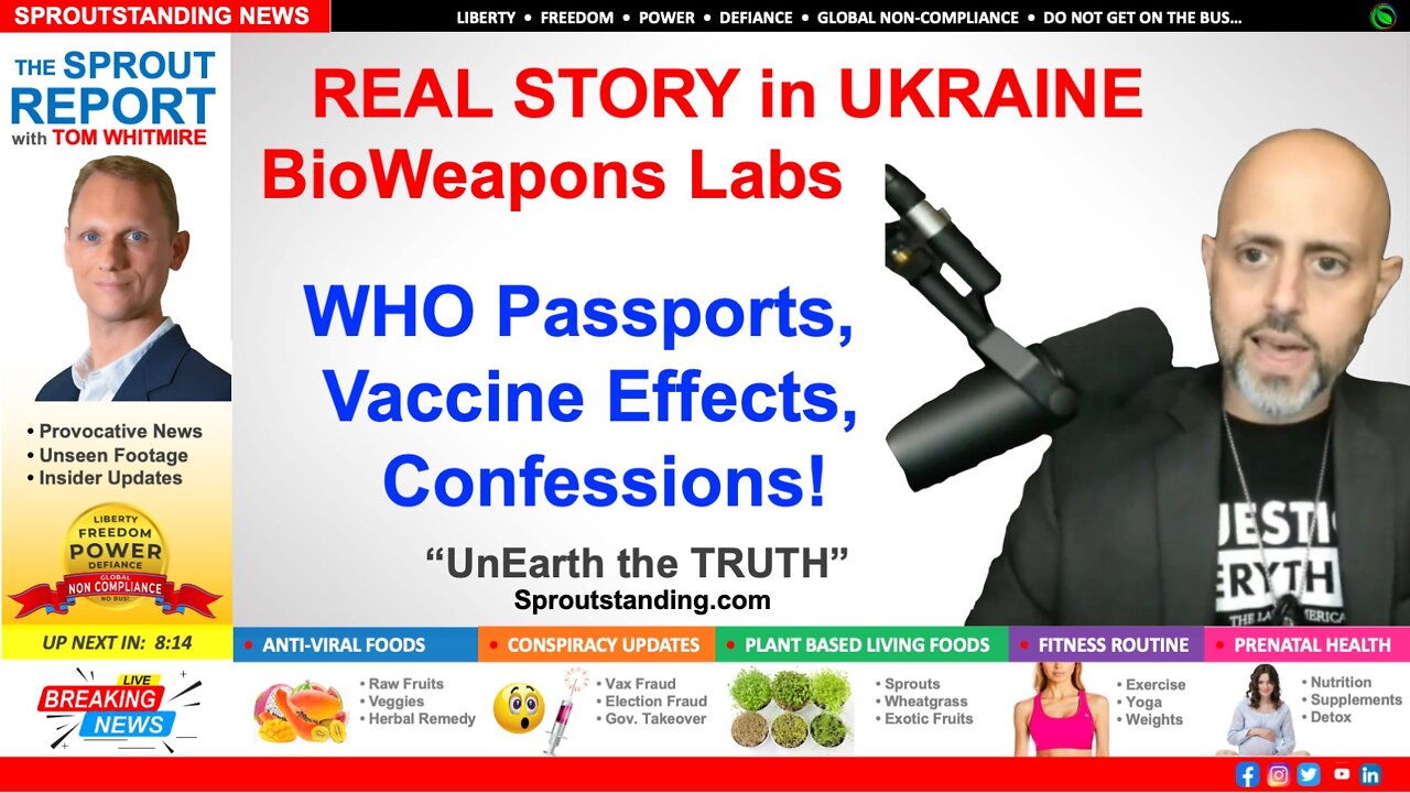 PROOF IT IS ALL FAKE, WHO Passport, Ukraine Lies, Outbreaks from Bio Labs, Vax Side Effects